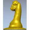 Бодхидхарма - резной бюст в формате STL для ЧПУ