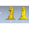 Бодхидхарма - резной бюст в формате STL для ЧПУ