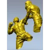 Нокаут - 3D модель боксёров в формате STL для ЧПУ