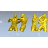 Нокаут - 3D модель боксёров в формате STL для ЧПУ