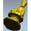 Медитирующий Будда на лотосе - 3D модель STL для ЧПУ