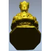 Медитирующий Будда на лотосе - 3D модель STL для ЧПУ