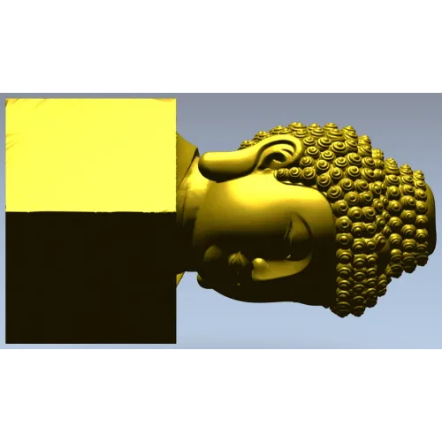 Голова Будды - 3D модель STL для ЧПУ