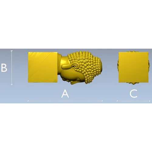 Голова Будды - 3D модель STL для ЧПУ