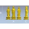 Buddha and Bodhisattva Lotus Statues STL