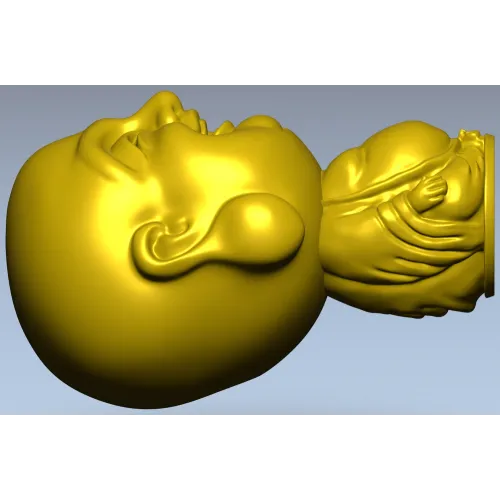 Будда с большой головой - 3D модель STL для ЧПУ