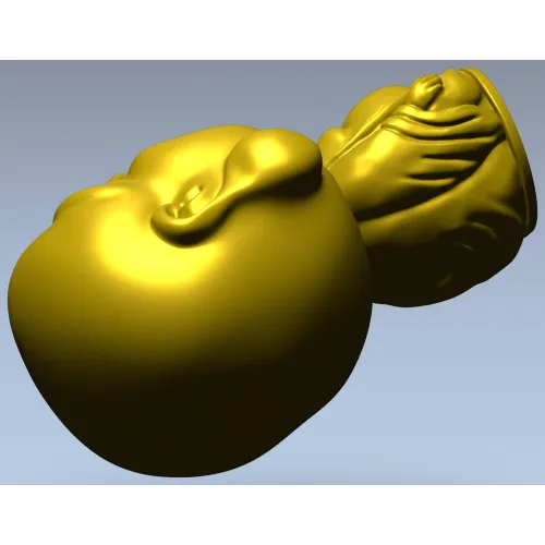 Будда с большой головой - 3D модель STL для ЧПУ