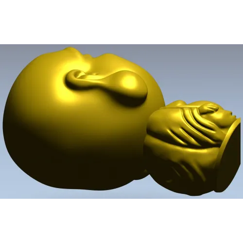 Будда с большой головой - 3D модель STL для ЧПУ
