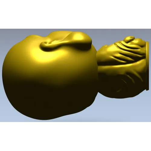 Будда с большой головой - 3D модель STL для ЧПУ