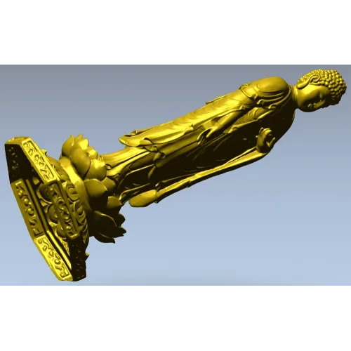 3D модель STL - Будда на лотосе для ЧПУ