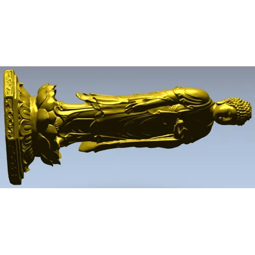 3D модель STL - Будда на лотосе для ЧПУ