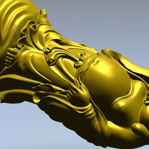 Полнофигурный Хотэй - 3D модель STL для ЧПУ