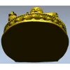 Радостный Будда на лотосе - 3D модель STL для ЧПУ