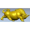 Гневный бык - 3D модель STL для ЧПУ, барельеф и статуэтка