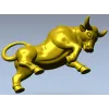 3D модель STL - Бык в прыжке для ЧПУ