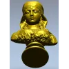 Бюст девушки в платке - 3D модель STL для ЧПУ