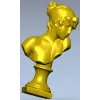 Бюст юной красавицы - 3D модель STL для ЧПУ