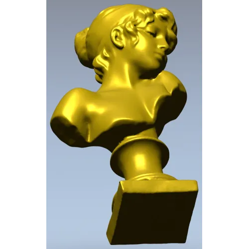 Бюст юной красавицы - 3D модель STL для ЧПУ