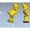 Бюст юной красавицы - 3D модель STL для ЧПУ