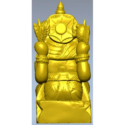 Ганеша на троне - 3D модель STL для ЧПУ