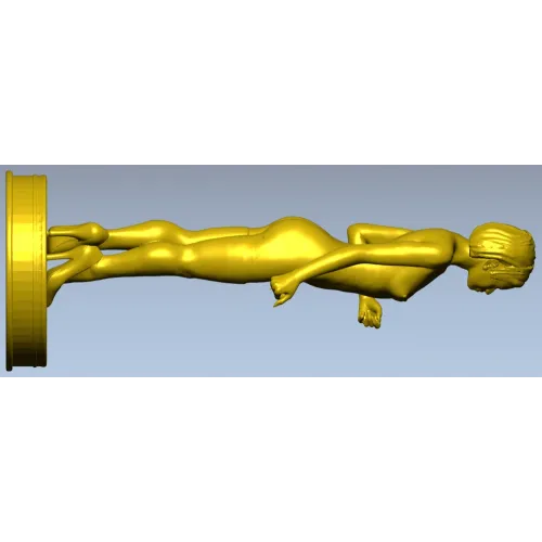 Нимфа на пьедестале - 3D модель STL для ЧПУ