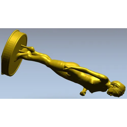 Нимфа на пьедестале - 3D модель STL для ЧПУ