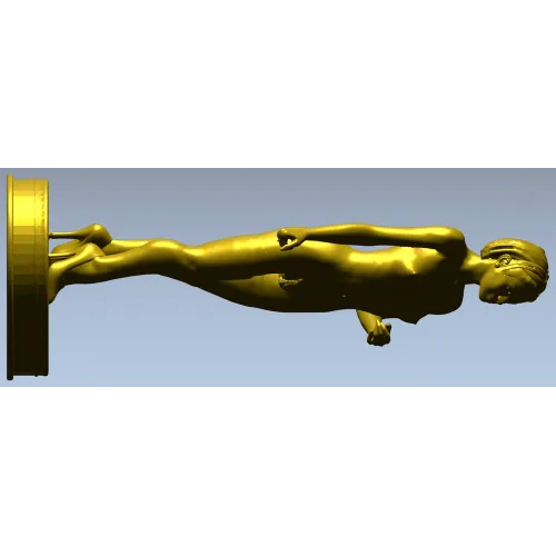 Нимфа на пьедестале - 3D модель STL для ЧПУ