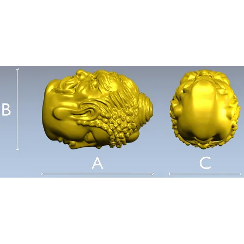 Голова Будды - 3D модель в формате STL для ЧПУ