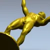 3D модель "Триумф" - статуя мужчины в формате STL для ЧПУ