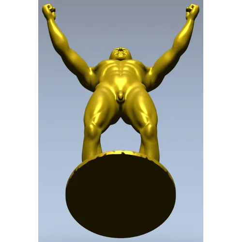3D модель "Триумф" - статуя мужчины в формате STL для ЧПУ