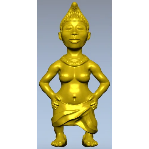 Индийская танцовщица - 3D модель STL для ЧПУ
