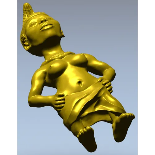 Индийская танцовщица - 3D модель STL для ЧПУ