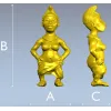 Индийская танцовщица - 3D модель STL для ЧПУ