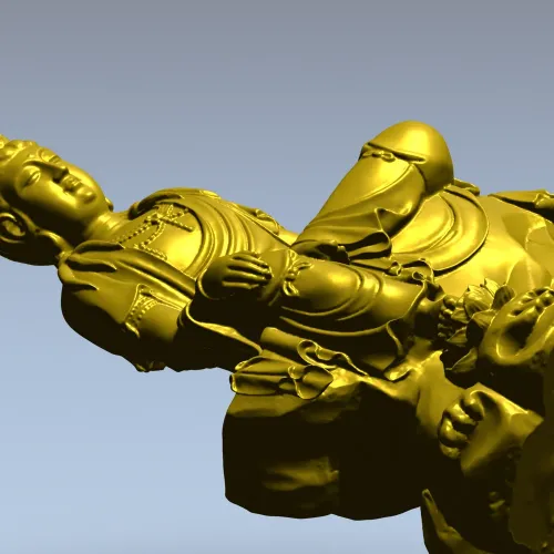 STL Model of Guan Yin Statue for CNC Milling