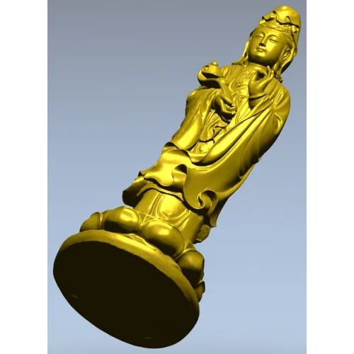 3D модель Гуаньинь - статуэтка для ЧПУ в формате STL