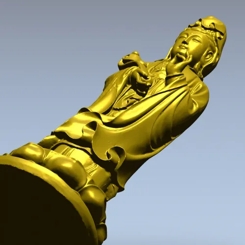 3D модель Гуаньинь - статуэтка для ЧПУ в формате STL
