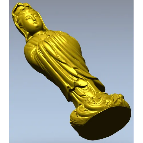 Гуаньинь - 3D модель STl для ЧПУ: статуэтка милосердия