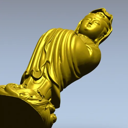 Гуаньинь - 3D модель STl для ЧПУ: статуэтка милосердия