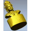 Guanyin Bust 3D Model STL for CNC Milling