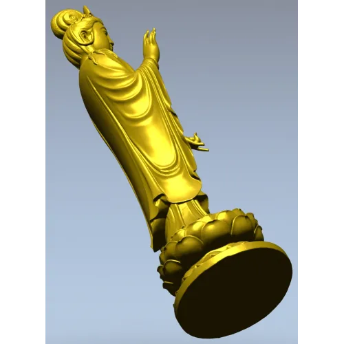 3D модель Гуаньинь (stl) - бодхисаттва сострадания для ЧПУ