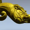 3D модель Гуаньинь для ЧПУ в формате STL - рельефная накладка