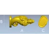 3D модель Гуаньинь для ЧПУ в формате STL - рельефная накладка
