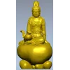 Гуаньинь на жемчужном облаке - 3D модель STL для ЧПУ