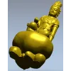 Гуаньинь на жемчужном облаке - 3D модель STL для ЧПУ