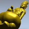 Гуаньинь на жемчужном облаке - 3D модель STL для ЧПУ