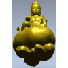 Гуаньинь на жемчужном облаке - 3D модель STL для ЧПУ