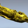 3D модель Гуаньинь в формате STL для ЧПУ - рельефная статуэтка
