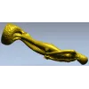 Фигурная ножка "Девушка с букетом" - STL для ЧПУ