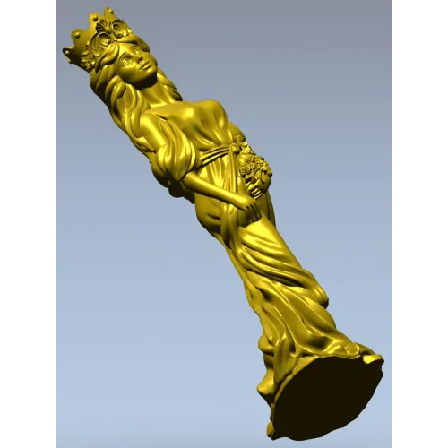 Флора в короне - 3D модель stl для ЧПУ