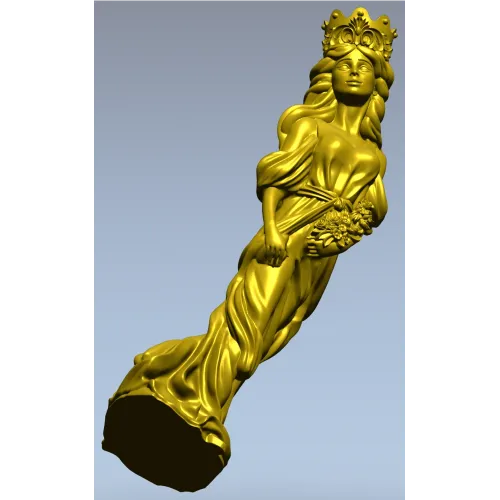 Флора в короне - 3D модель stl для ЧПУ